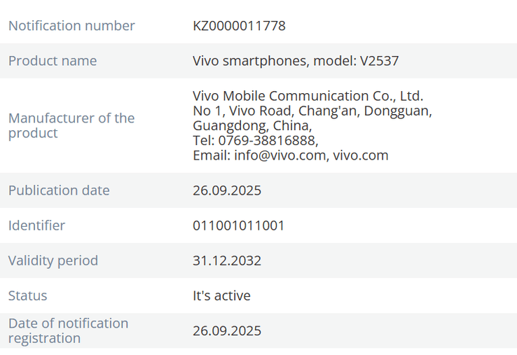 Vivo-X300-FE-EEC-certification
