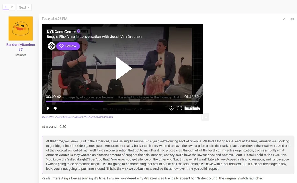 ResetEra Amazon President